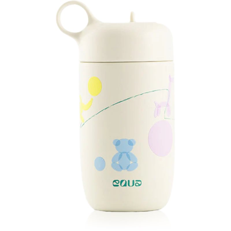 Equa Kids sticlă inoxidabilă pentru apă pentru copii Bounce Yard 400 ml