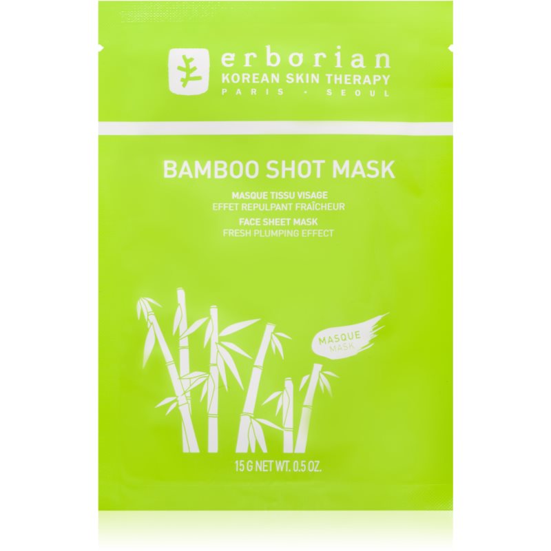 Erborian Bamboo mască textilă nutritivă cu efect de hidratare 15 g