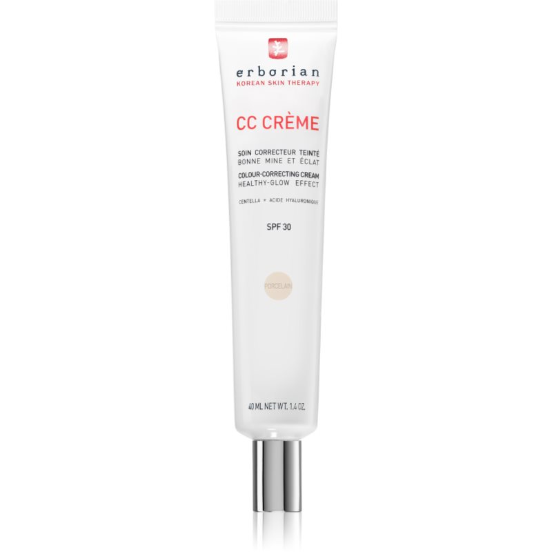 Erborian CC Crème Centella Asiatica Crema CC pentru un ten uniform SPF 30 culoare Porcelain 40 ml