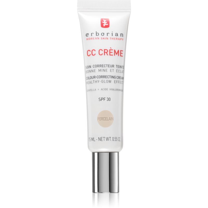 Erborian CC Crème Centella Asiatica Crema CC pentru un ten uniform SPF 30 culoare Porcelain 15 ml