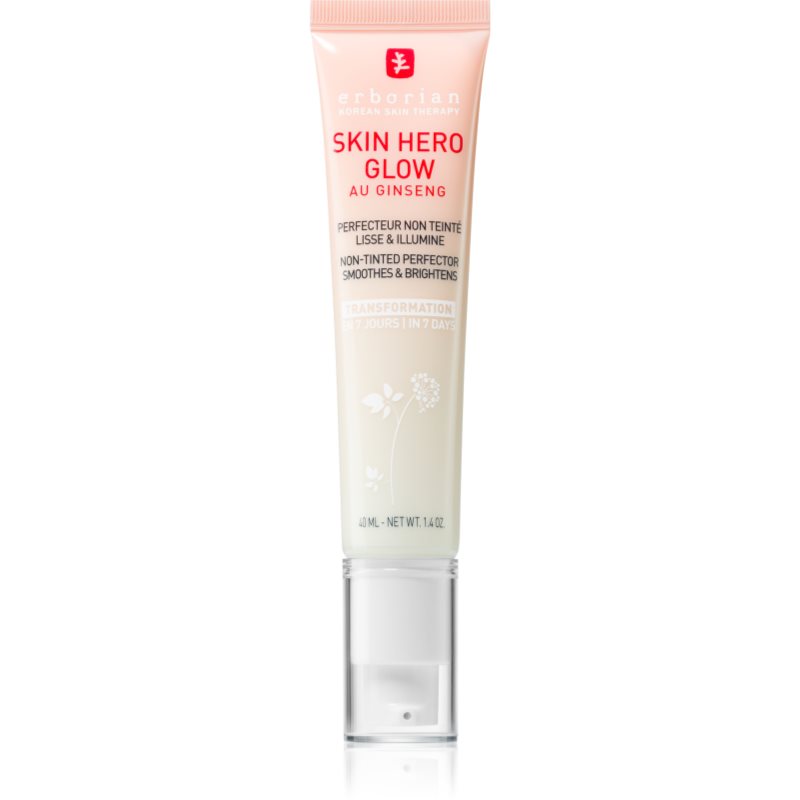 Erborian Skin Hero Glow Non-tinted Perfector crema de fata usoara pentru luminozitate si hidratare 40 ml