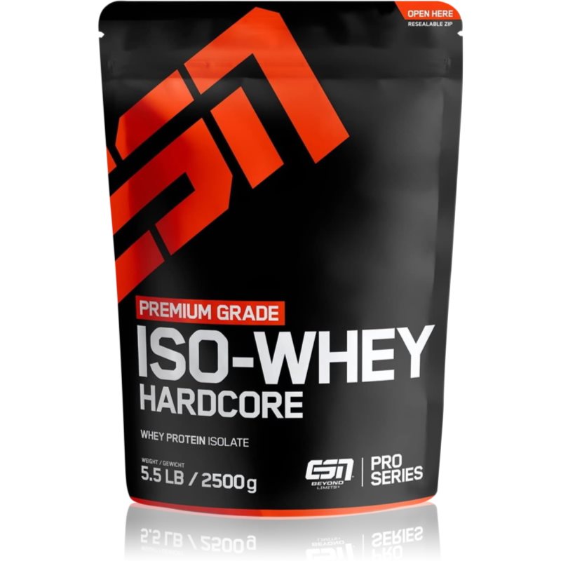 ESN IsoWhey Hardcore Molkenprotein mit Aminosäuren Geschmack Natural 2500 g