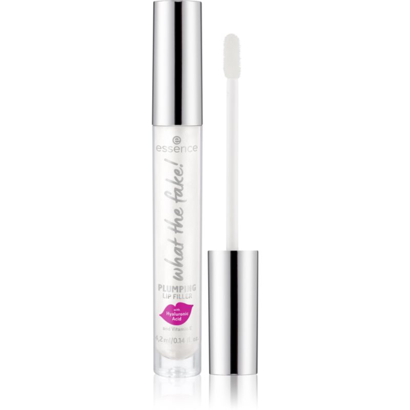 essence WHAT THE FAKE! luciu de buze pentru un volum suplimentar culoare 01 oh my plump! 4,2 ml