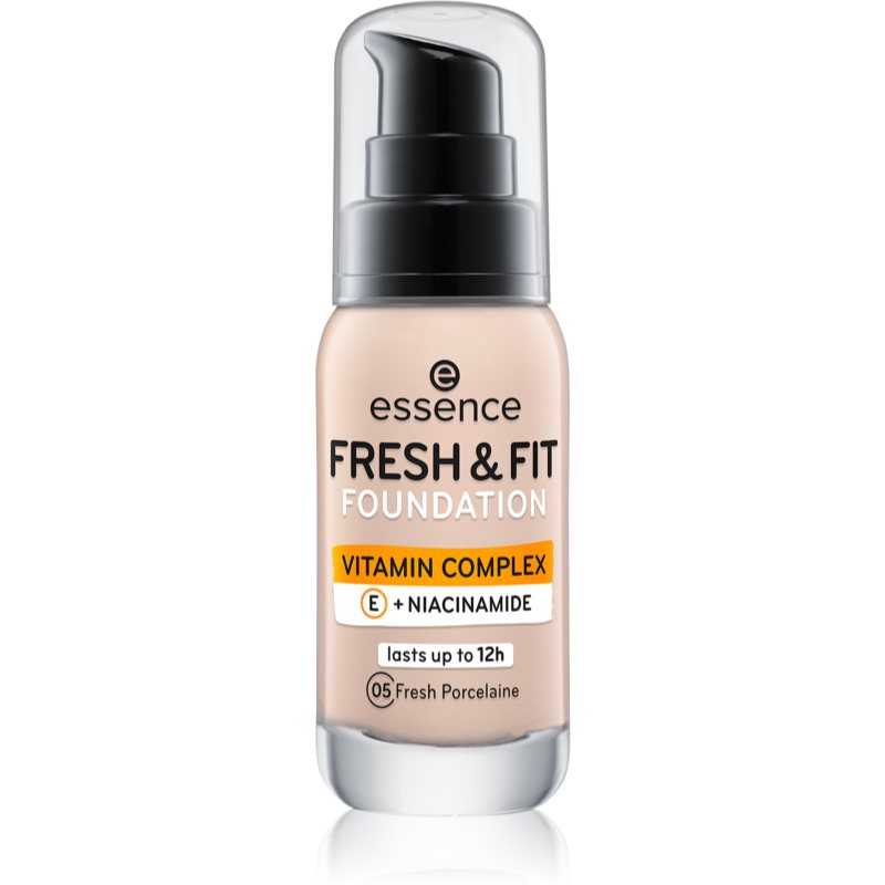 essence Fresh & Fit fond de ten lichid culoare 05 Fresh Porcelaine 30 ml