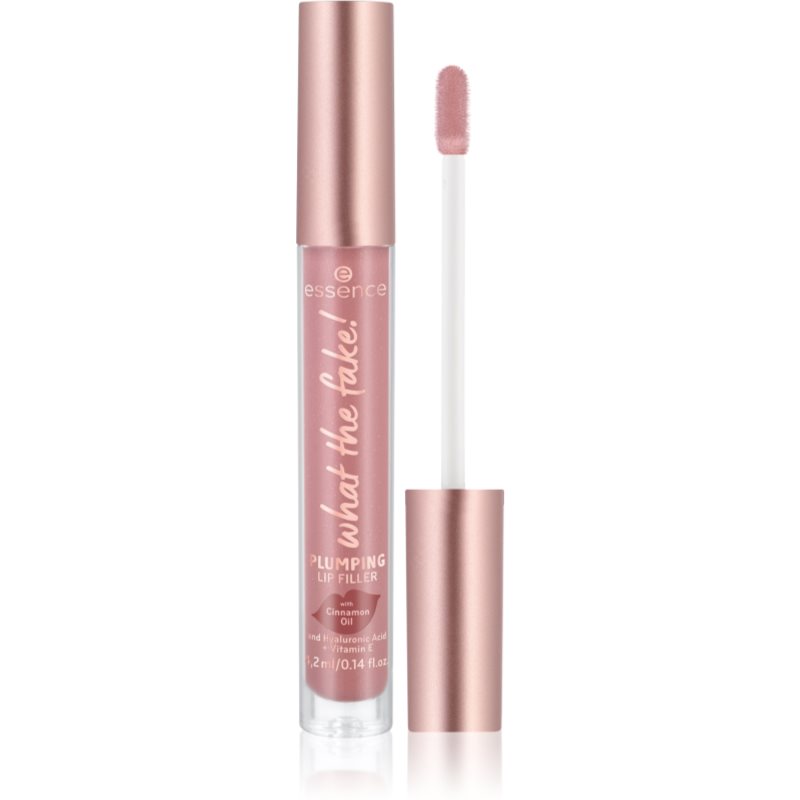 essence WHAT THE FAKE! luciu de buze pentru un volum suplimentar culoare oh my nude! 4,2 ml