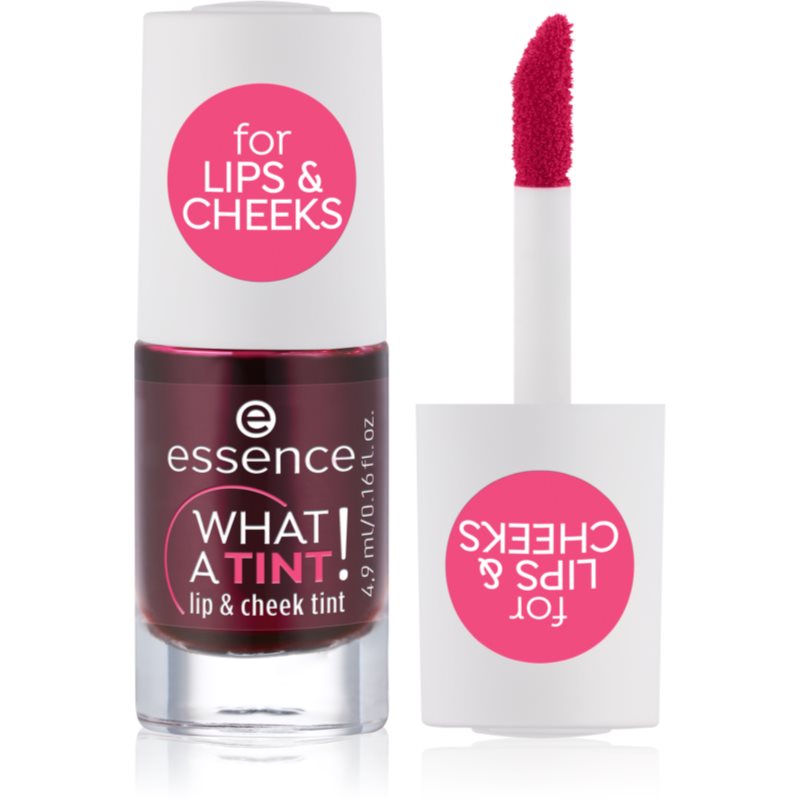 Essence WHAT A TINT! blush lichid și luciu de buze 4,9 ml