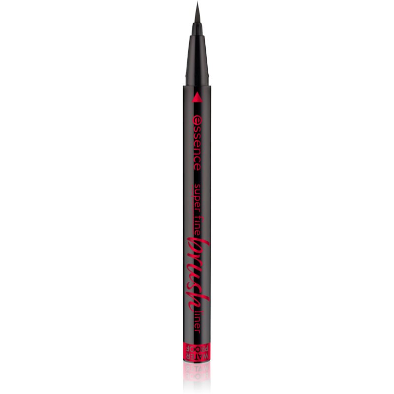 essence Super Fine Brush Liner eyeliner în fix culoare Black 0,7 g