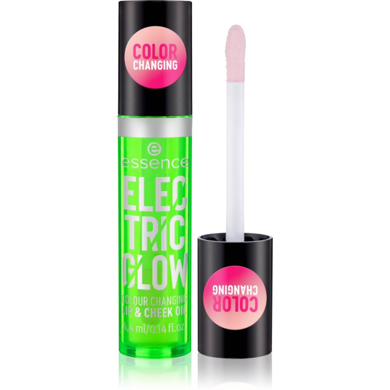 Essence Electric Glow ulei buze si obraz 4,4 ml