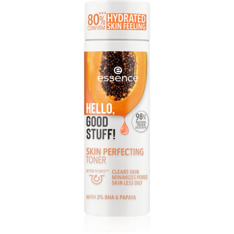 essence Hello, Good Stuff! 2% BHA & Papaya normalizarea tonica in echilibru cu productia sebumului 100 ml