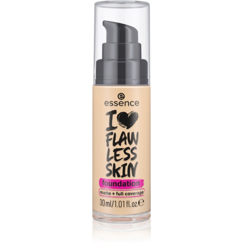 essence I LOVE FLAWLESS SKIN acoperire make-up cu efect matifiant culoare 30 - Dark Porcelain 30 ml