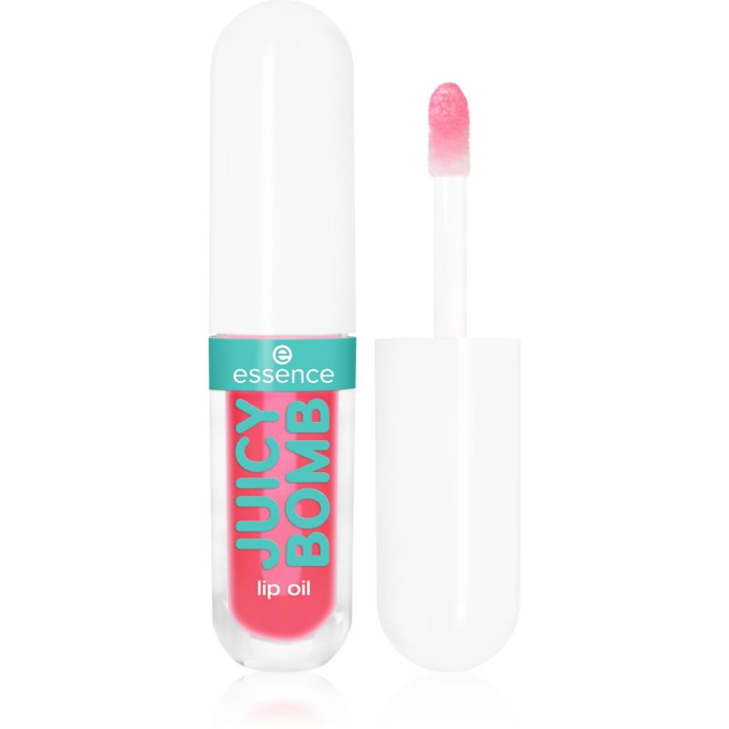 essence JUICY GLOW JUICY BOMB lip gloss culoare 02 - Strawberry Star 2,4 ml