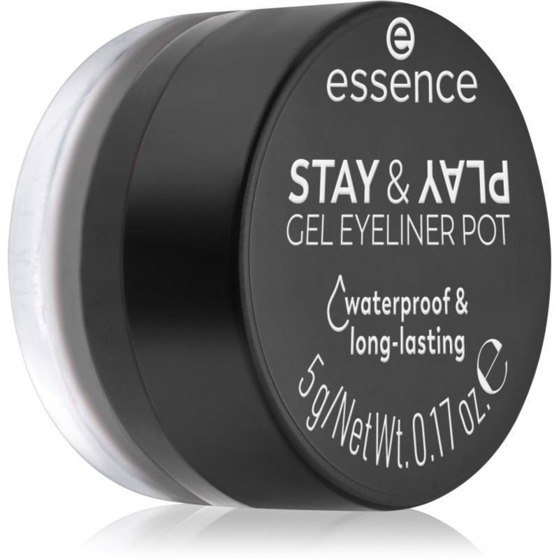 essence STAY & PLAY tus de ochi culoare 01 Black 5 g