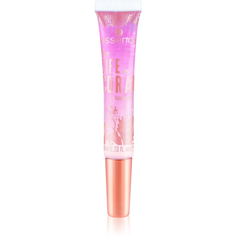 essence LIFE in CORAL lip gloss culoare 01 Sun Risin' Reef! 10 ml