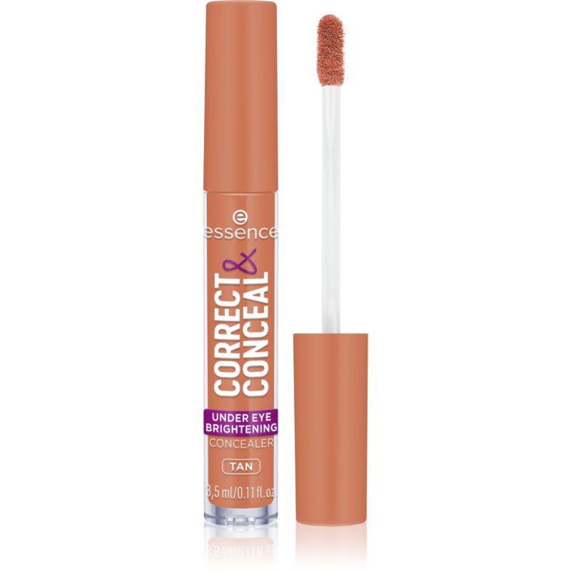 essence CORRECT & CONCEAL corector iluminator impotriva pungilor de sub ochi culoare 30 Tan 3 ml