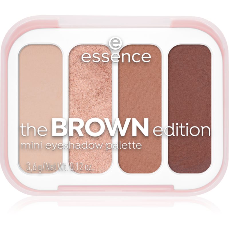 essence The Brown Edition paletă cu farduri de ochi mini 3.6 g