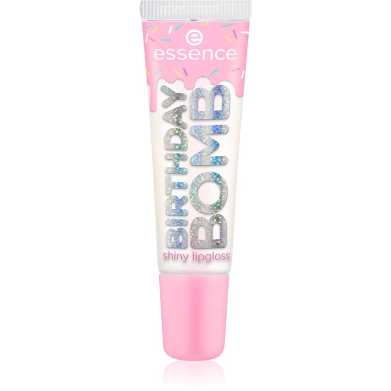 essence Birthday Bomb luciu de buze transparent pentru stralucire culoare 01 Cake My Day! 10 ml