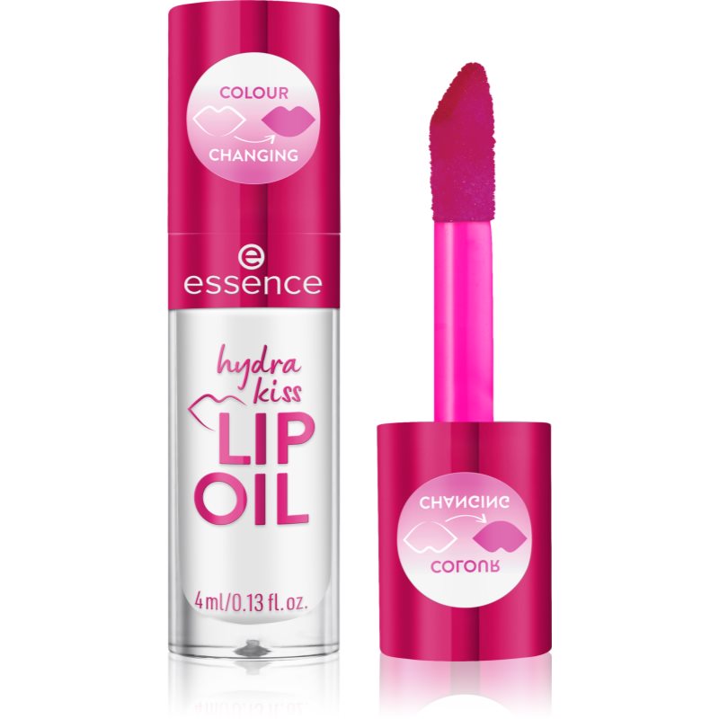 essence Hydra Kiss ulei pentru buze cu efect de hidratare culoare 06 Cranberry Is Back 4 ml