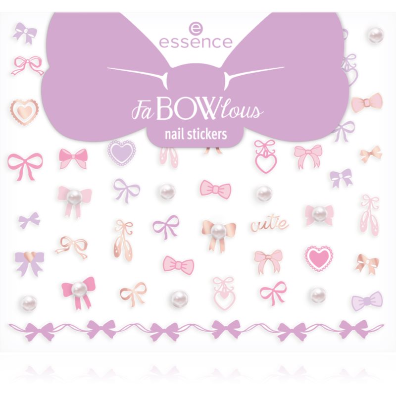 essence FaBOWlous folii autocolante pentru unghii 61 buc