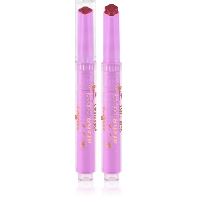 essence aloha, babes! luciu de buze cremos stick culoare 01 Sunny Bliss, Flower Kiss 1.6 g
