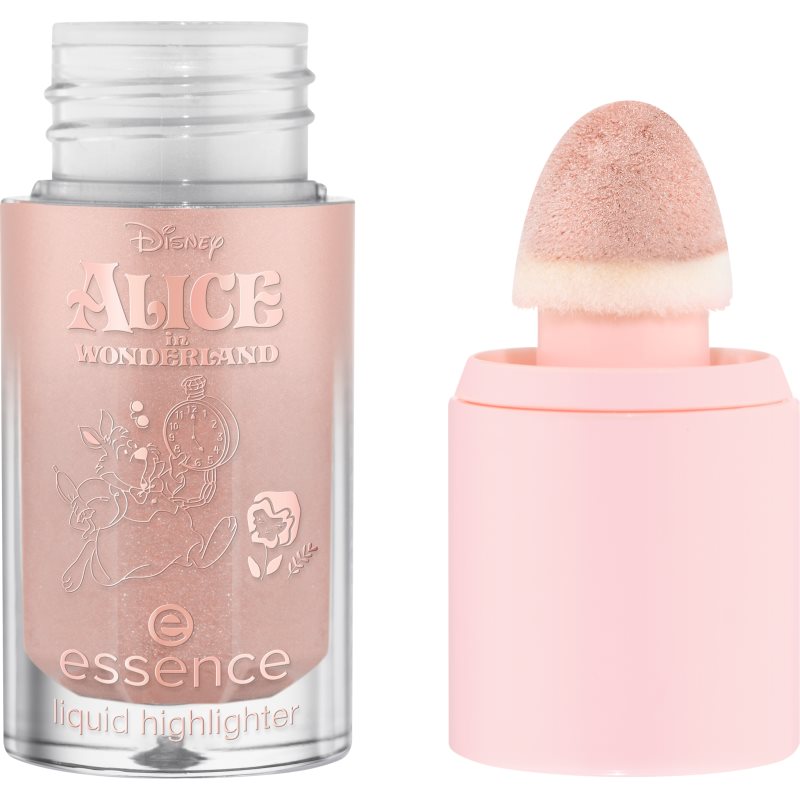 essence Disney Alice in Wonderland iluminator lichid culoare 02 - Glowin Down The Rabbit Hole 4 ml