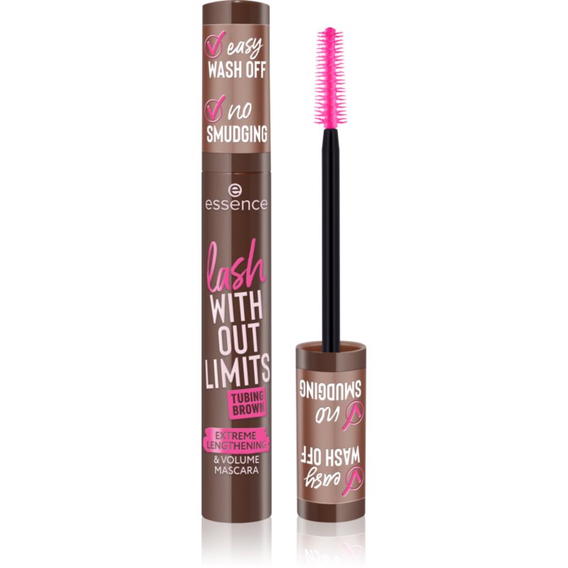 essence lash WITHOUT LIMITS TUBING Mascara pentru volum si lungire culoare 05 Faux Real 13 ml