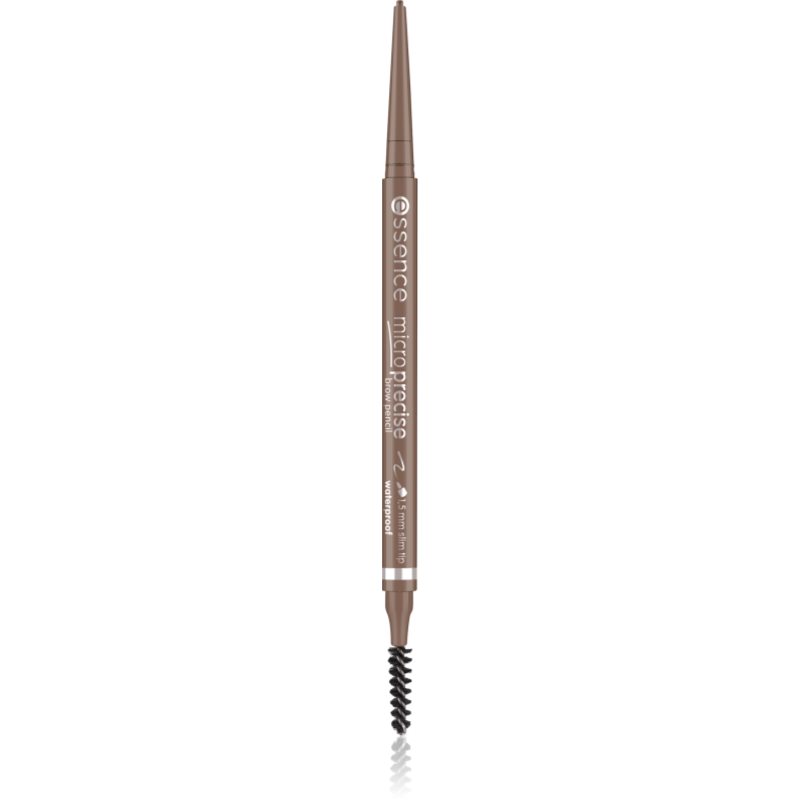 essence Micro Precise creion pentru sprâncene rezistent la apă cu pensula culoare 02 Taupe 0.05 g