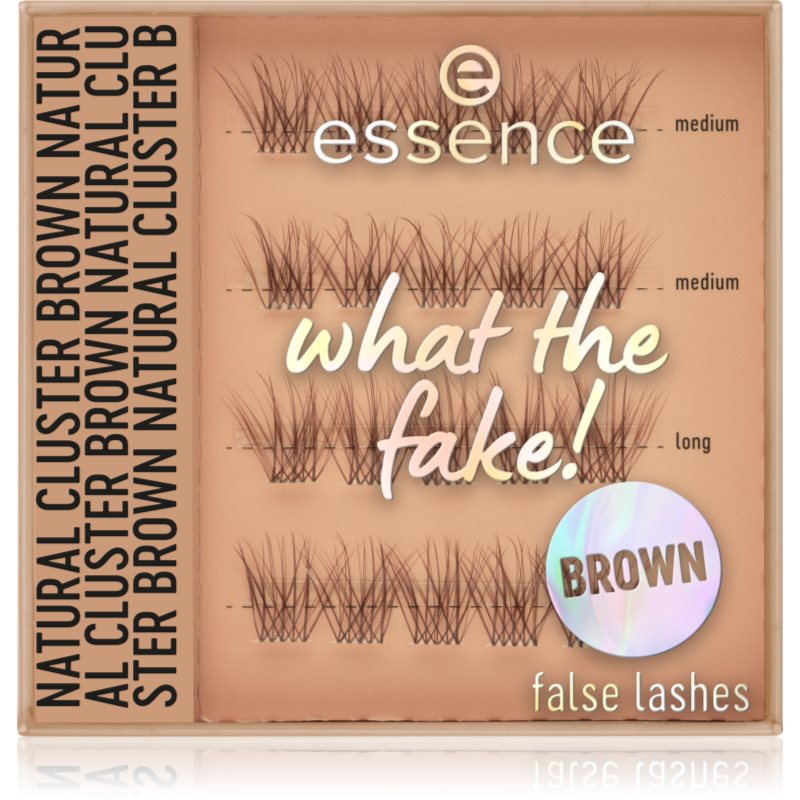 essence WHAT THE FAKE! gene false 05 Natural Cluster Brown 1 pereche
