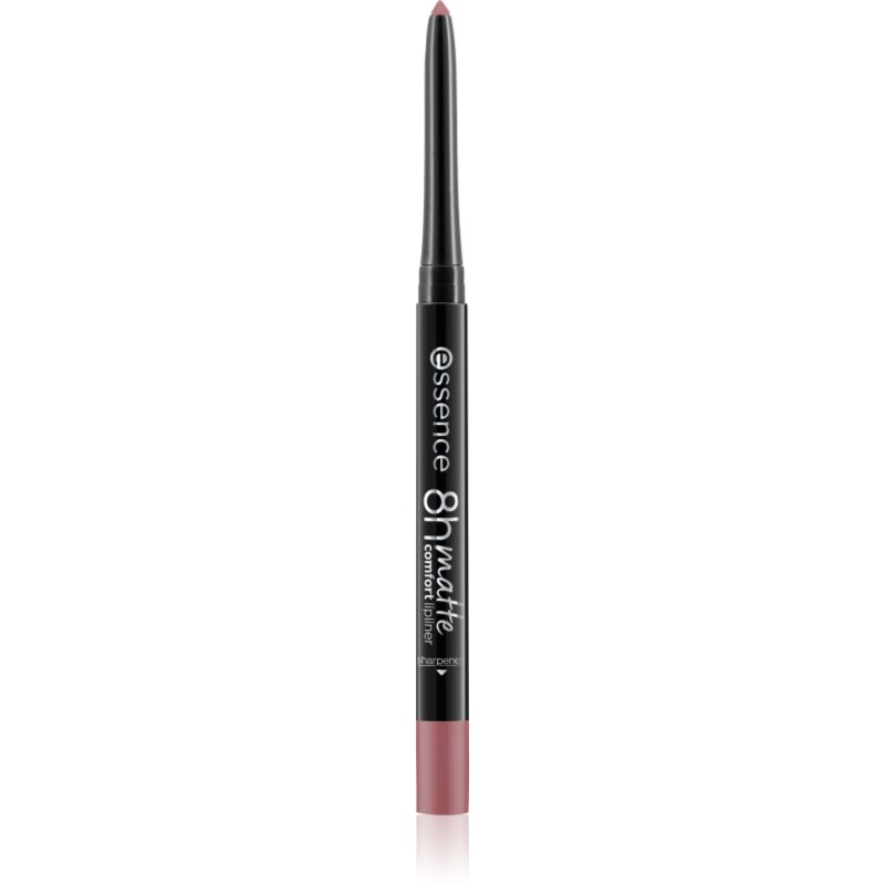 essence 8h Matte Comfort dermatograf mat de buze cu ascutitoare culoare 21 Clouded 0.3 g