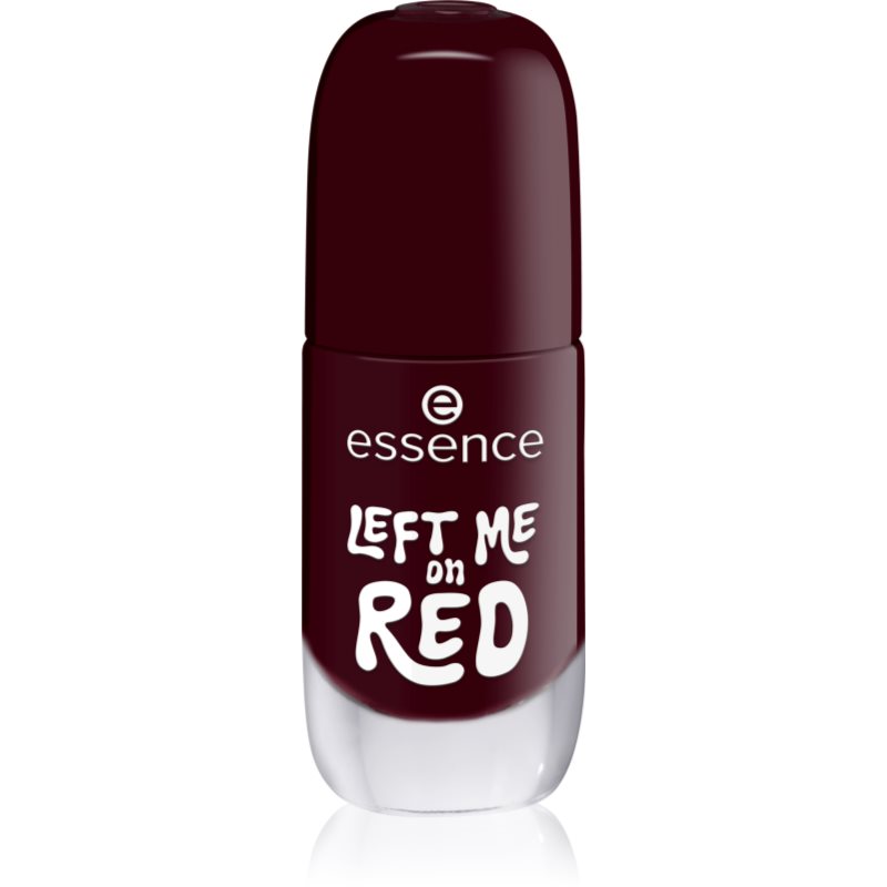 essence Gel Nail Polish lac de unghii sub forma de gel culoare 12 LEFT ME on RED 8 ml