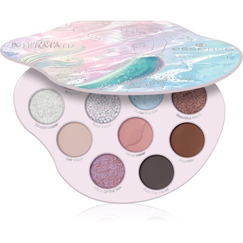 essence Disney The Little Mermaid paletă cu farduri de ochi culoare 02 Mermaids Have More Fun 8.8 g