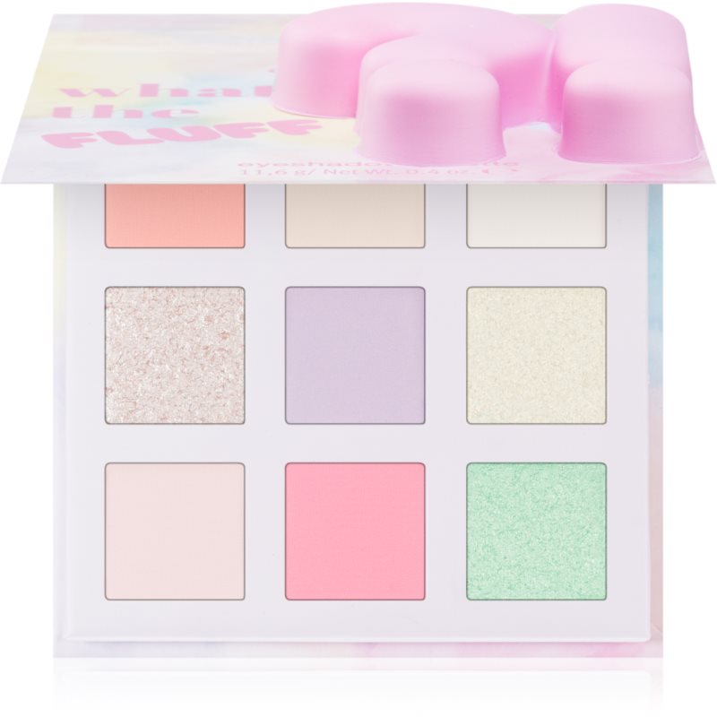 essence WHAT THE FLUFF?! paletă cu farduri de ochi culoare 01 Cotton Candy Skies 11.6 g