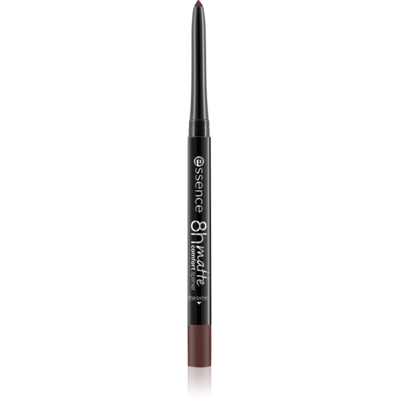 essence 8h Matte Comfort dermatograf mat de buze cu ascutitoare culoare 24 Coffee Date 0.3 g