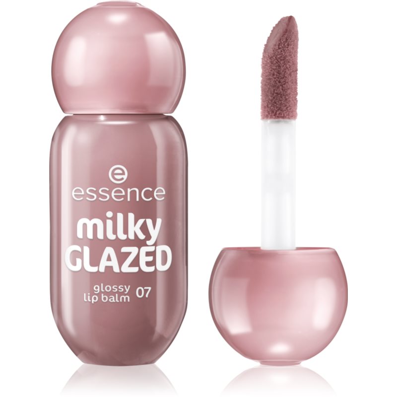 essence milky GLAZED balsam de buze colorat stralucitor culoare 07 Oat So Creamy 4 ml