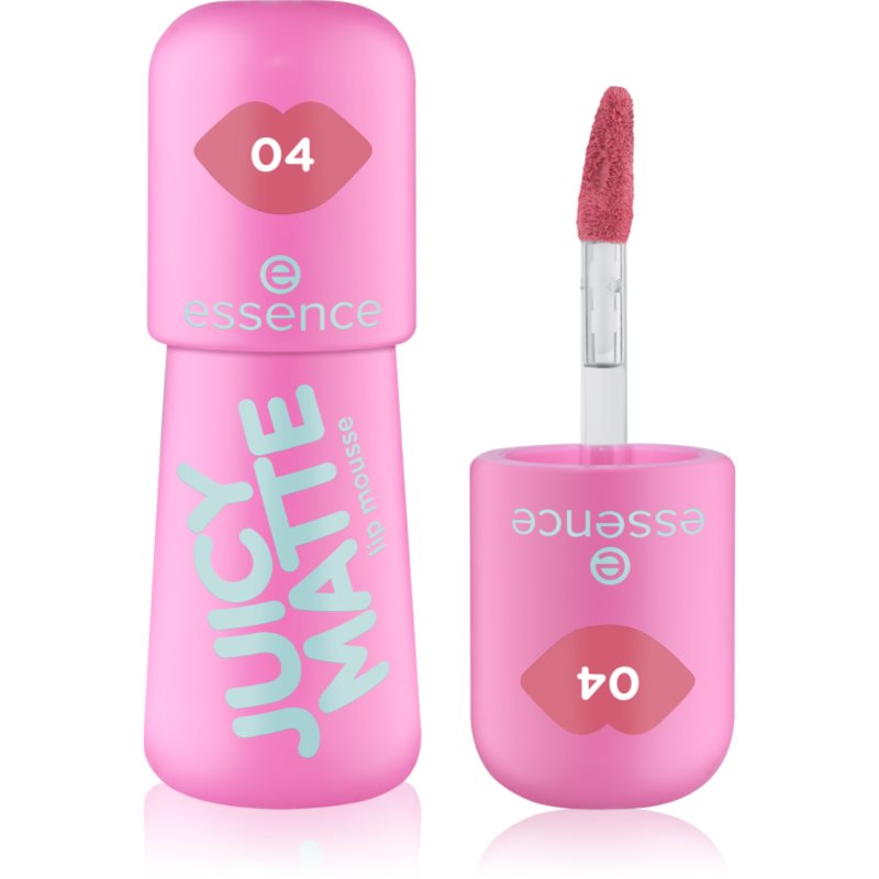 essence JUICY MATTE ruj mousse cu efect matifiant culoare 04 Dreamy Blossoms 2.7 ml