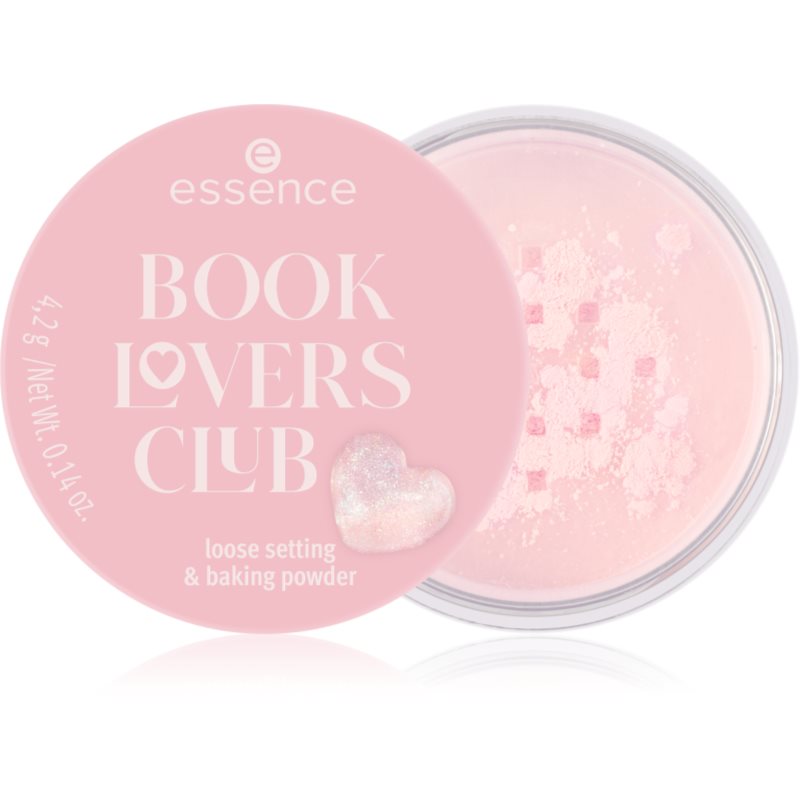 essence BOOK LOVERS CLUB pudră liberă pentru fixare culoare 01 Chapter: First Sparks 4.2 g
