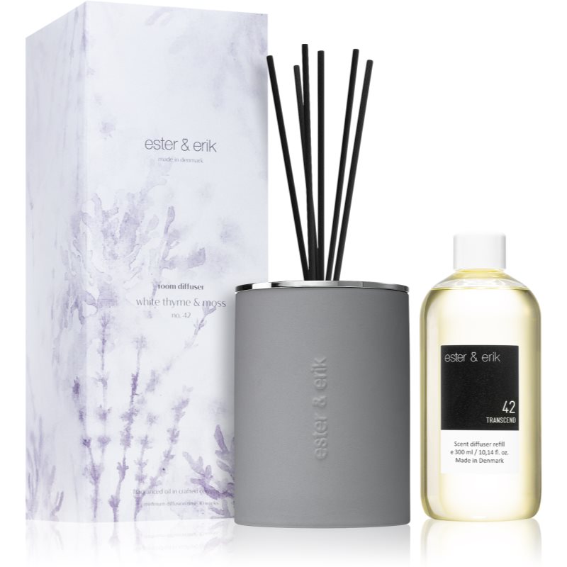 ester & erik room diffuser white thyme & moss (no. 42) aroma difuzor cu rezervã 300 ml