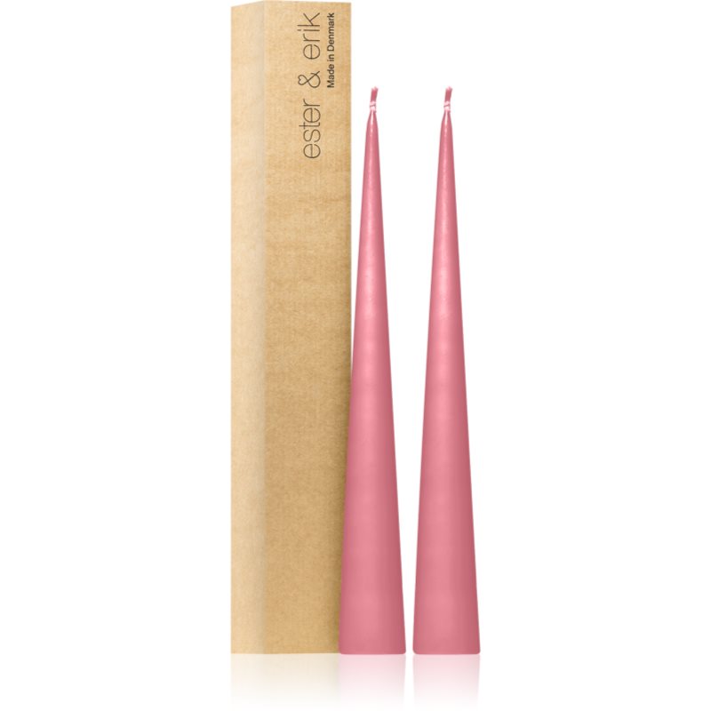 ester & erik cone candles old rose (no. 39) lumanare 2x37 cm