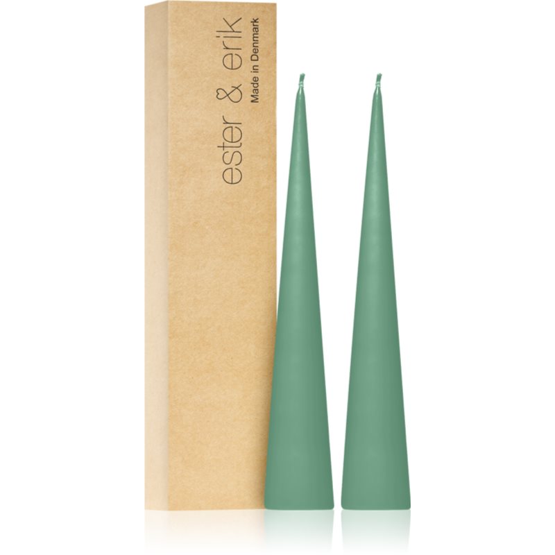 ester & erik cone candles cool mint (no. 55) lumanare 2x25 cm