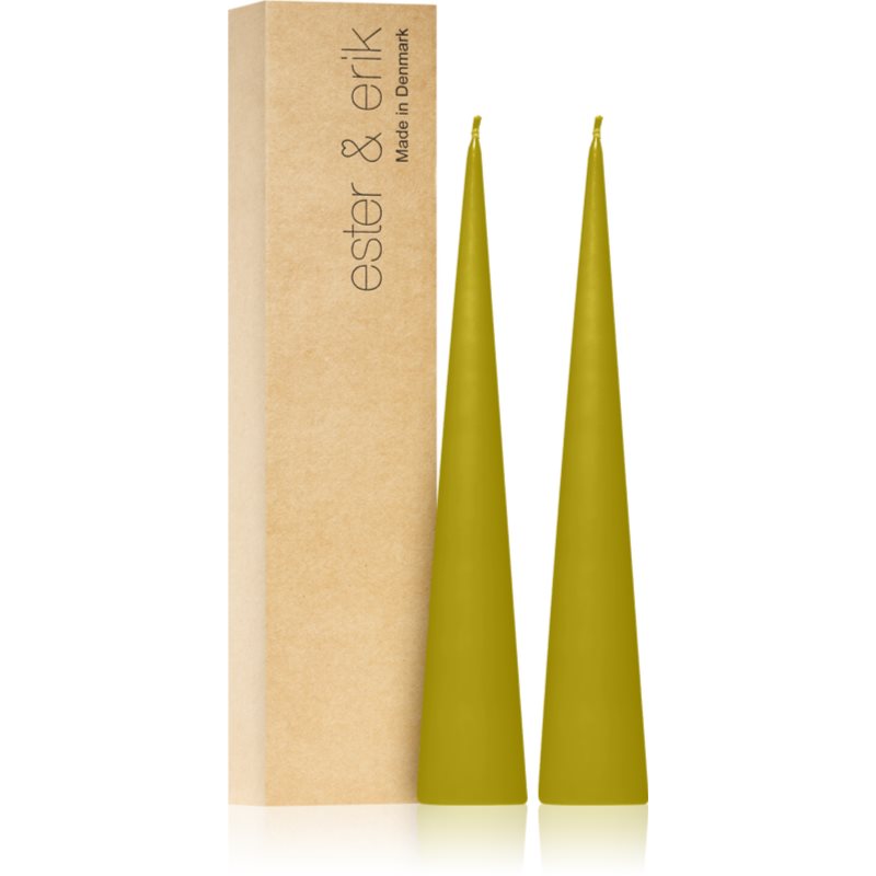 ester & erik cone candles pure wasabi (no. 68/2) lumanare 2x25 cm