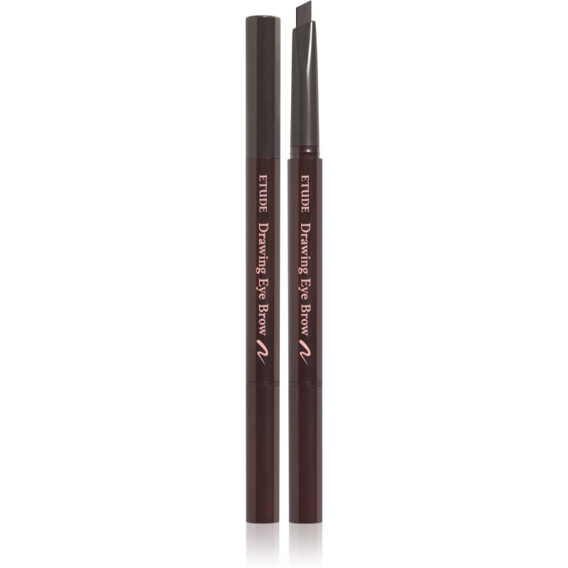 ETUDE Drawing Eye Brow creion pentru sprancene cu pensula culoare #2 Gray Brown 0,25 g