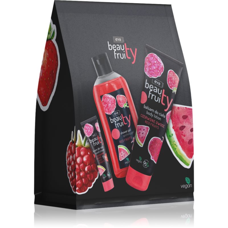 Eva Natura Beauty Fruity Red Fruits set cadou pentru maini si corp