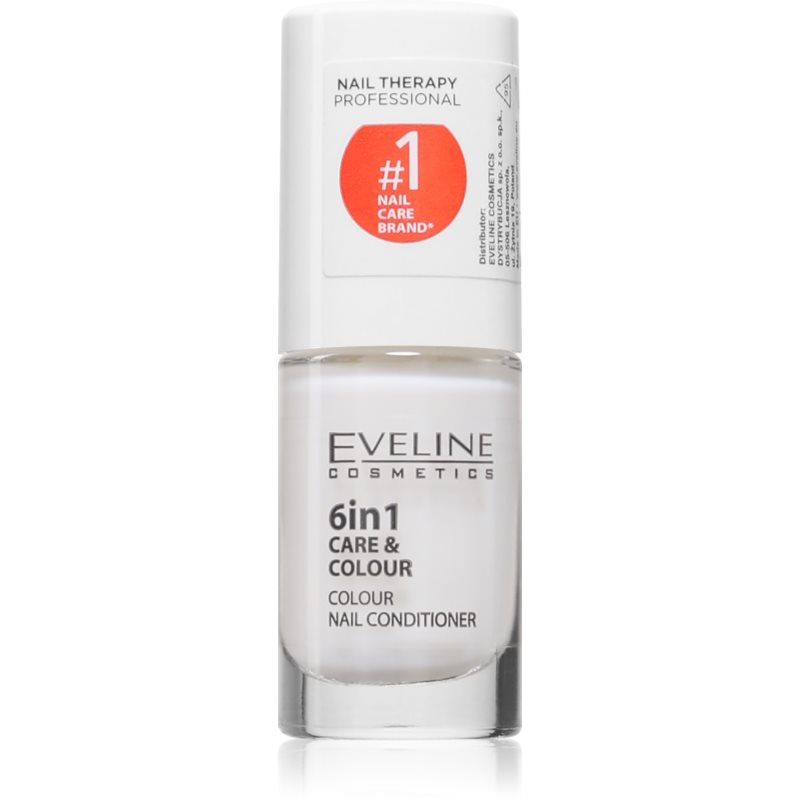 Eveline Cosmetics Nail Therapy Care & Colour balsam pentru unghii 6 in 1 culoare French 5 ml