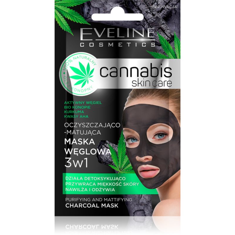 Eveline Cosmetics Cannabis masca facială pentru curatarea tenului 7 ml