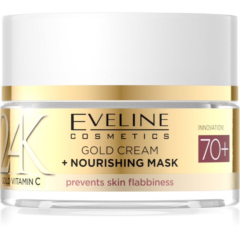Eveline Cosmetics 24K Gold Vitamin C Gold Cream crema nutritiva 70+ 50 ml