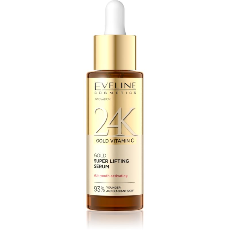 Eveline Cosmetics 24K Gold Vitamin C Super Lifting Serum ser cu efect de lifting 30 ml