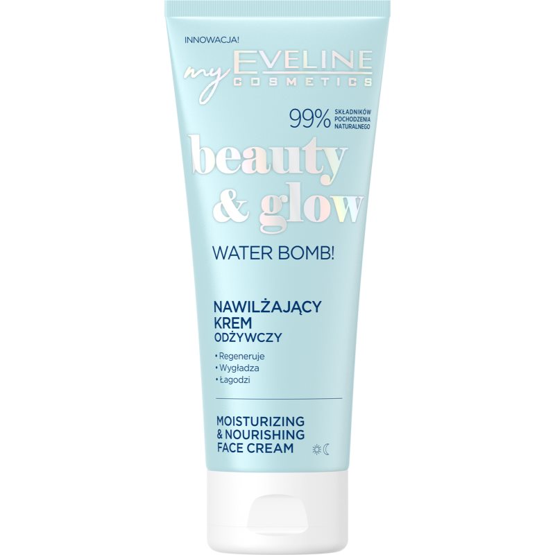 Eveline Cosmetics Beauty & Glow Water Bomb! crema hidratanta si hranitoare faciale 75 ml