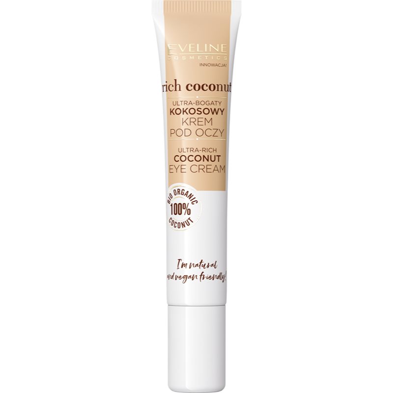 Eveline Cosmetics Rich Coconut crema de ochi regeneratoare cu probiotice 20 ml