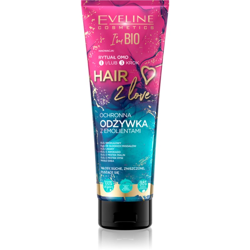 Eveline Cosmetics I'm Bio Hair 2 Love Balsam pentru păr uscat și deteriorat. 250 ml