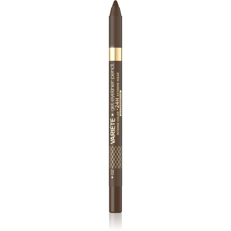 Eveline Cosmetics Variété eyeliner gel rezistent la apă culoare 02 Brown 1 buc