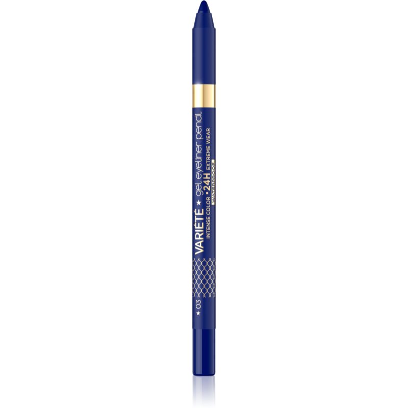 Eveline Cosmetics Variété eyeliner gel rezistent la apă culoare 03 Blue 1 buc